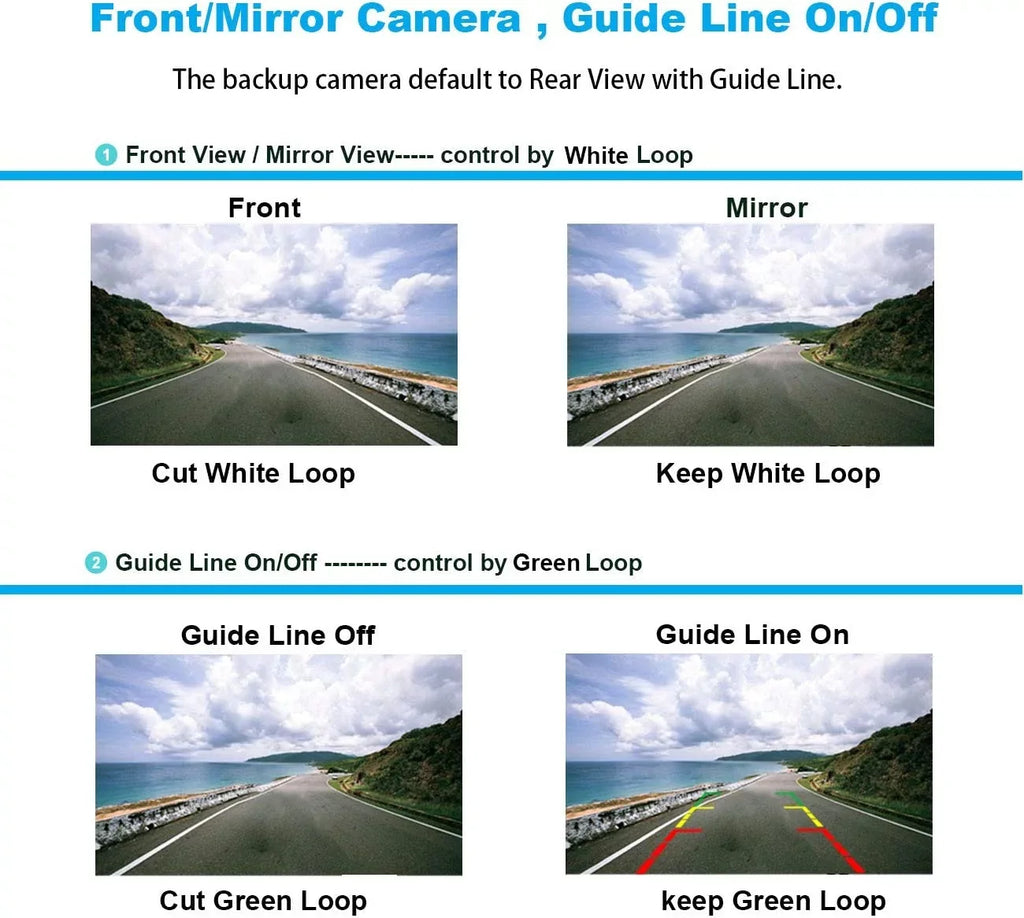 Camera Absolute 170¡ã with Car Front Frame Angle Universal 8 Security Vehicle Bright Night Vision Waterproof License Front CAM2100S Camera Assist LEDs Chrome View Camera Plate Viewing
