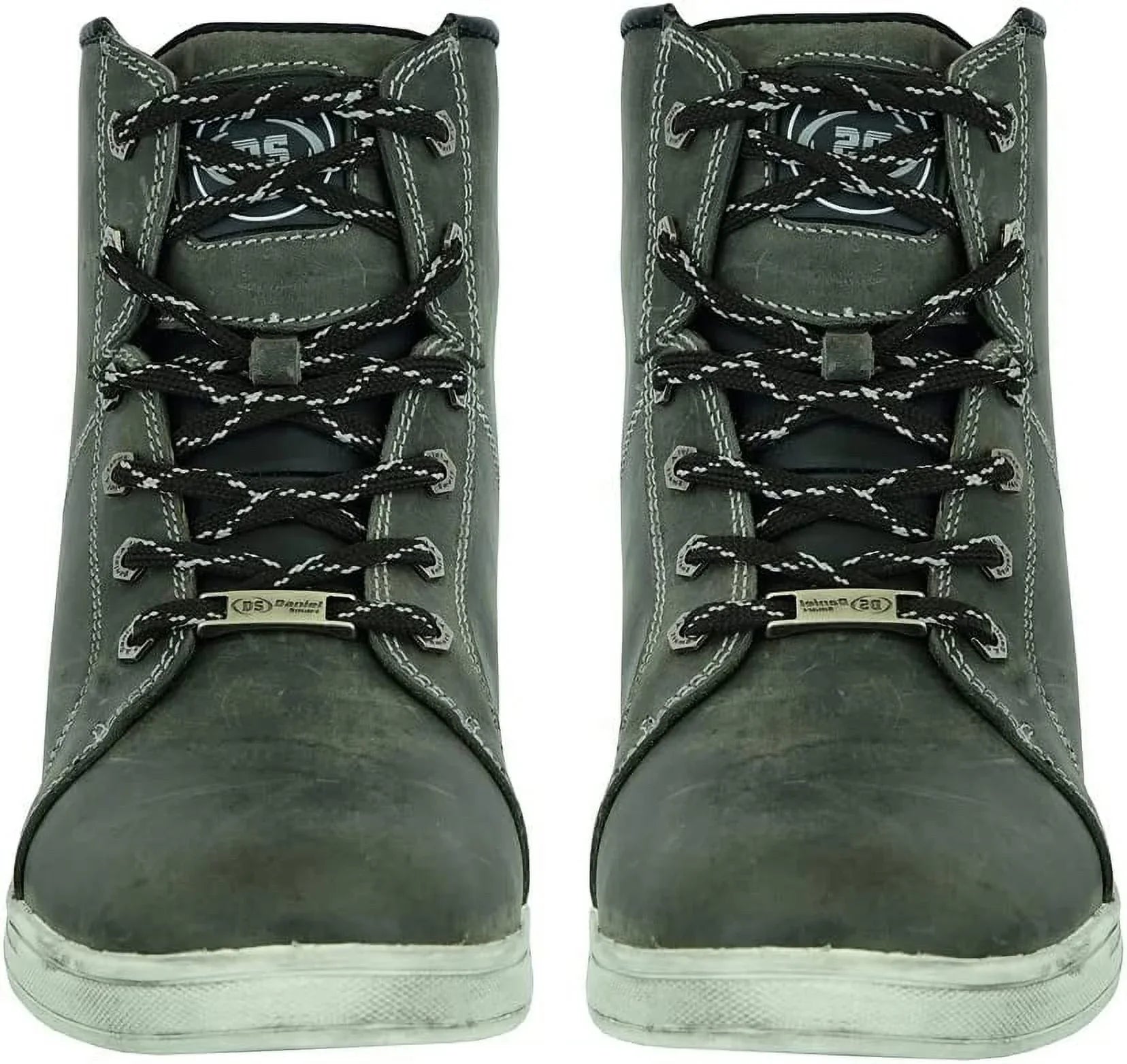 Waterproof Grain Full Rubber Smart Boots & Leather Shoes Motorcycle Men¡¯s Lace-up Outsole ¨C with Daniel Closure Lightweight