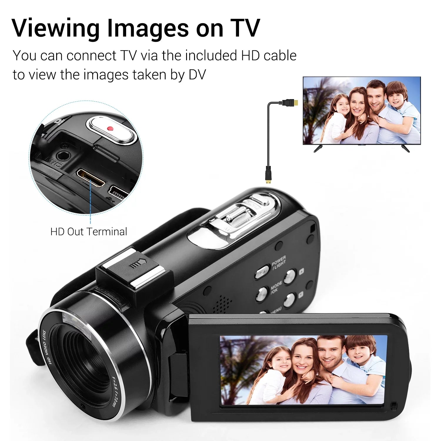 Andoer-2 DV Camera,Video Monitor AINN Burst Camera IPS Inch 3.0 4K Inch 3.0 Inch DV Handheld Video Monitor Camera Video IPS Function ERYUE IPS Professional