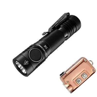 Flashlight generation NITECORE Lumens Combo: Light E4K 4400 -380 w/Tini Keychain Lumens - Copper Next