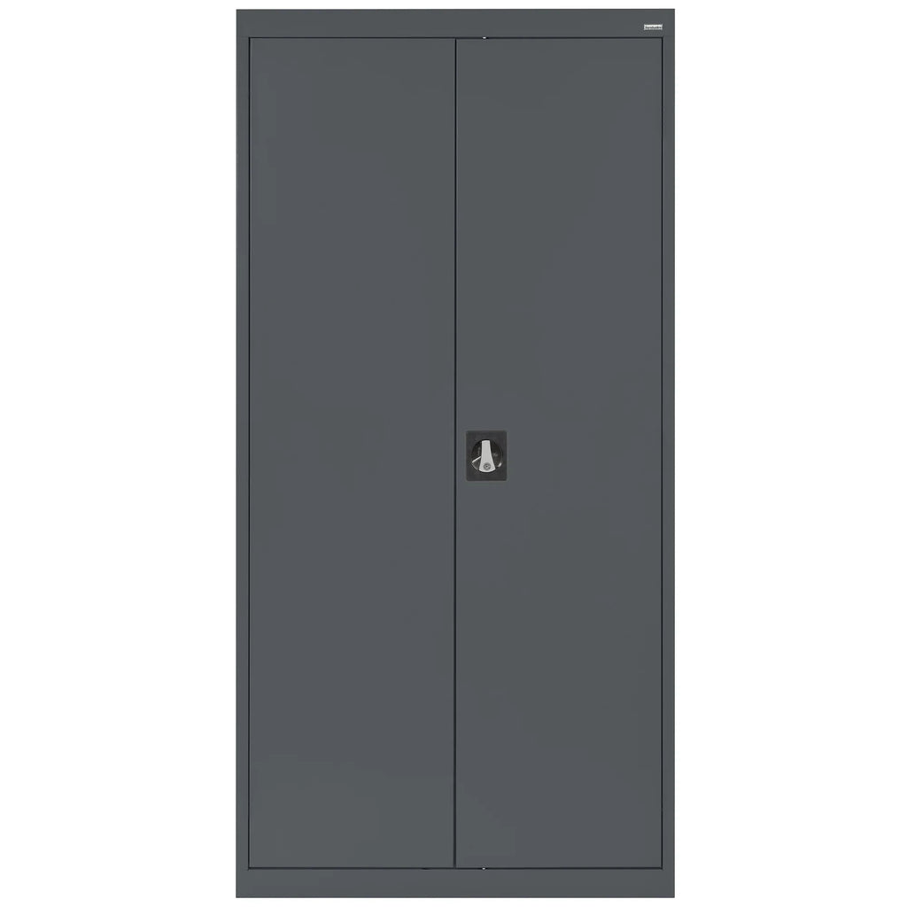 72"H, Charcoal Elite x Wardrobe x Adjustable 36"W Shelf, 24"D Cabinet Series with