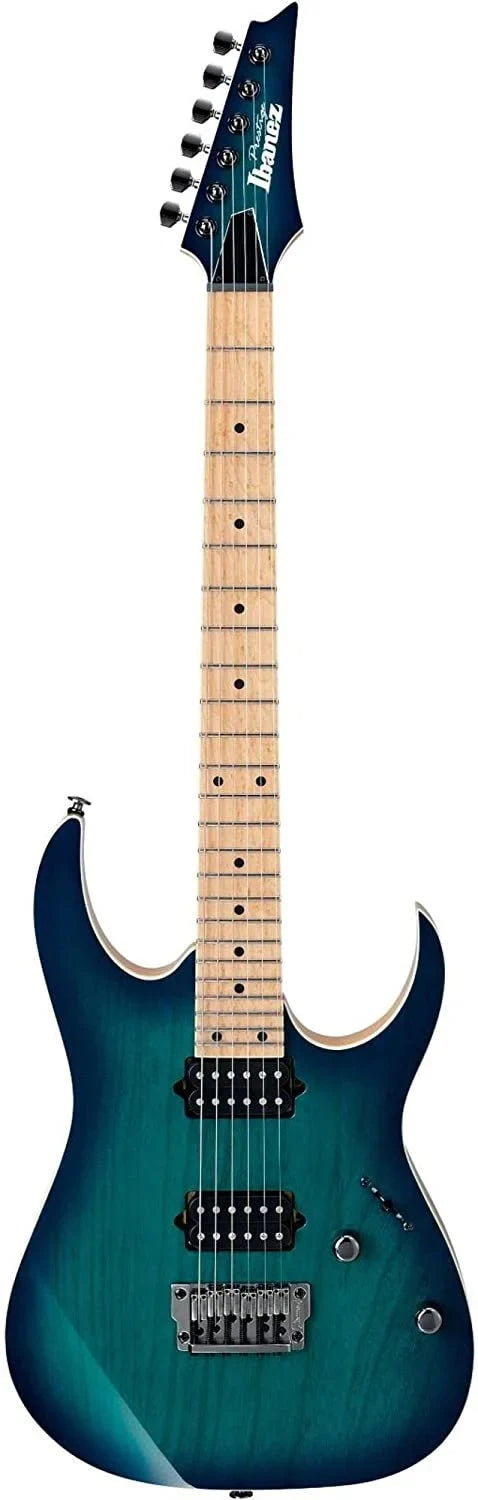 Ibanez Burst Electric 6-String RG Series RG652AHMFX Green Nebula Guitar Prestige
