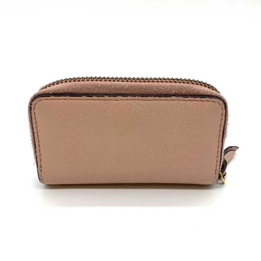 Key Coin Leather Accessories (Good) Animalier Ladies GUCCI Round Gucci Pre-Owned Pink Bee Motif Case 498096 Purse