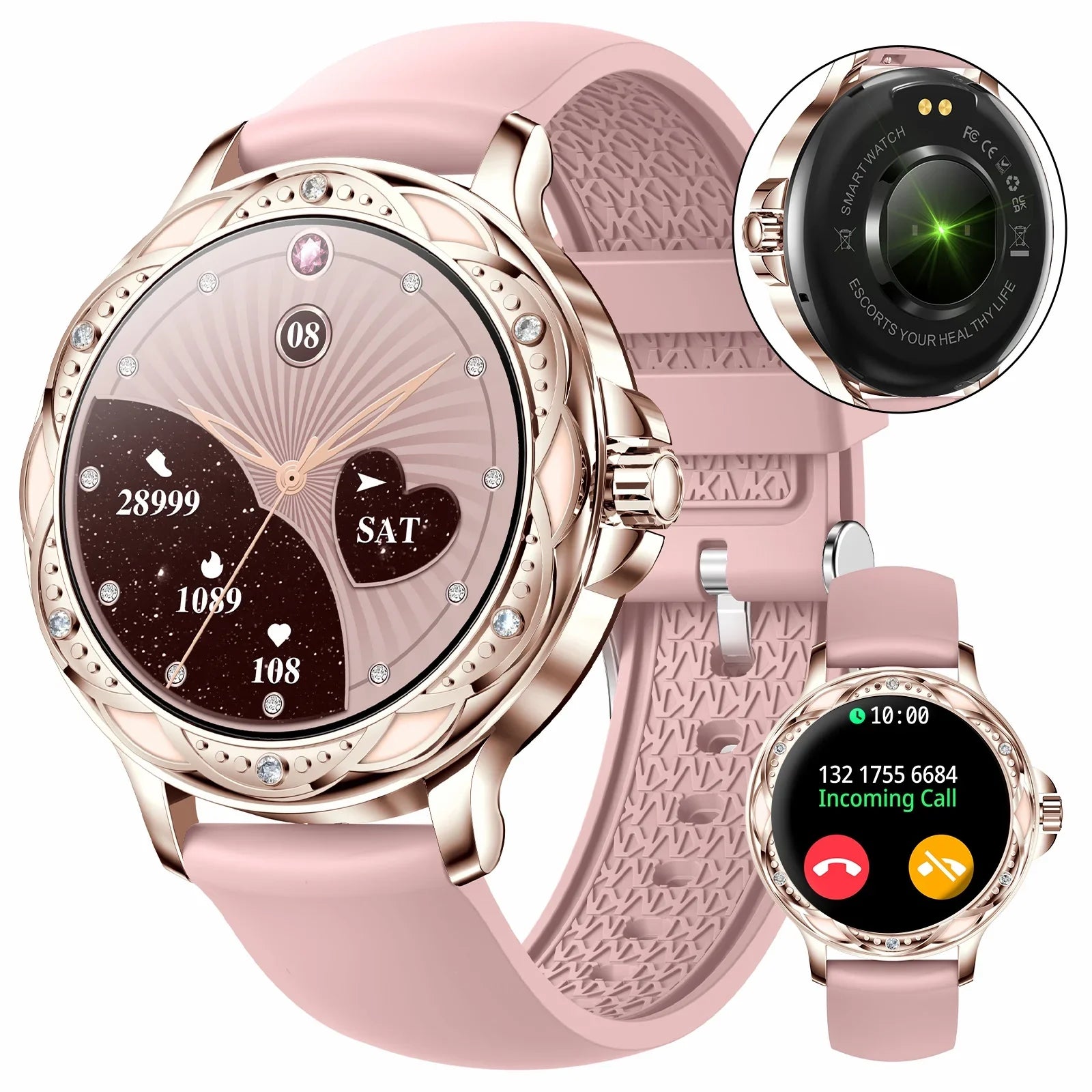 Women Smartwatch HD Lightweight for Android (Answer/Make VOPOCO 1.2" Watch iPhone Sports for Calls) Smart Screen