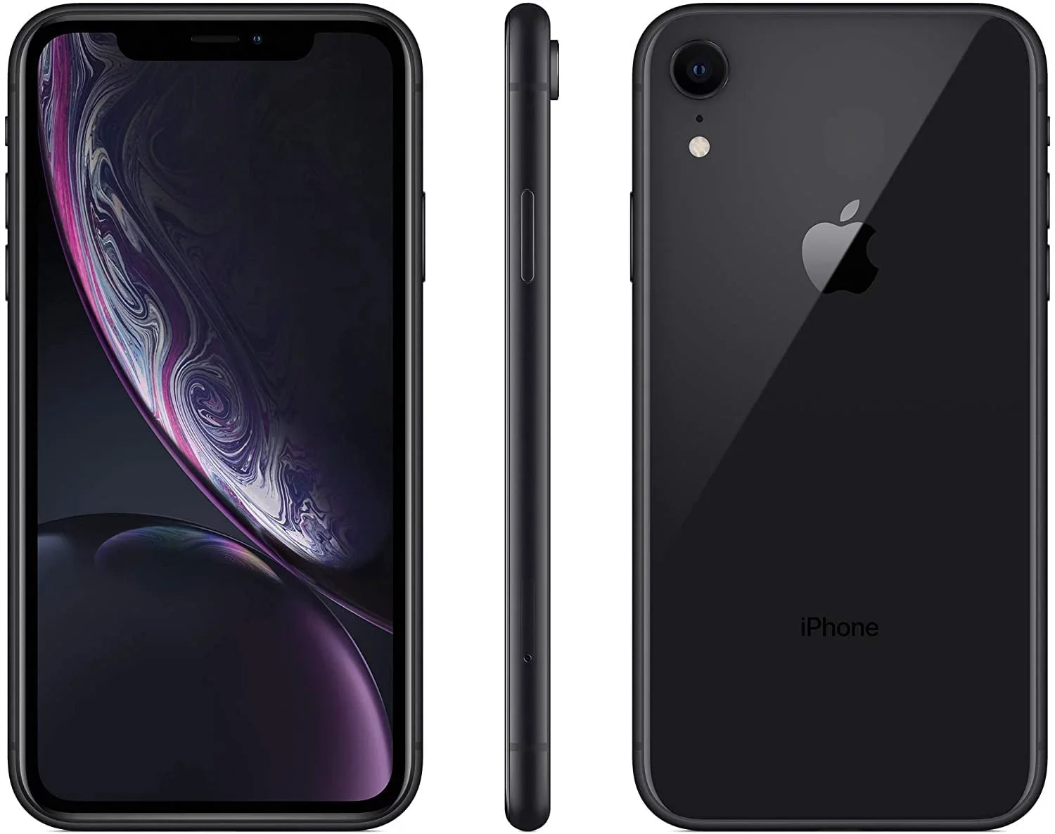 iPhone Box Unlocked) (Refurbished) Apple 64GB (Fully Black A1984 Gift Restored w/ XR