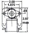RPM Refrigeration 120V # Fan Fasco 1100 rotation) C-Frame K114 amps (CW Motor .74