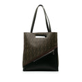 Pre-Owned Unisex Fendi Coated 1974 Brown Zucca Tote Shopping Canvas Fabric (Good) Authenticated Satchel
