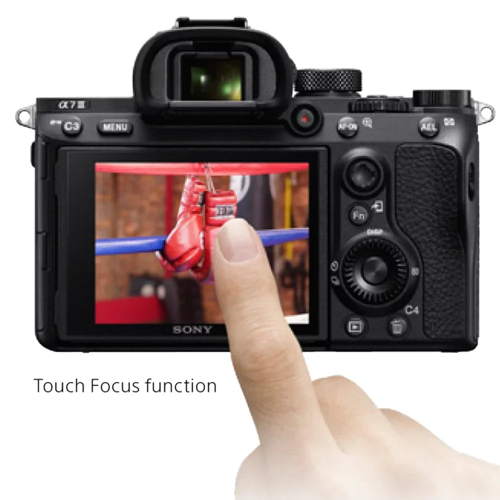 Memory a7III Accessory Bundle 24.2MP Frame Sony Body a7III Camera & Lens Full Interchangeable Mirrorless Flash 64GB +
