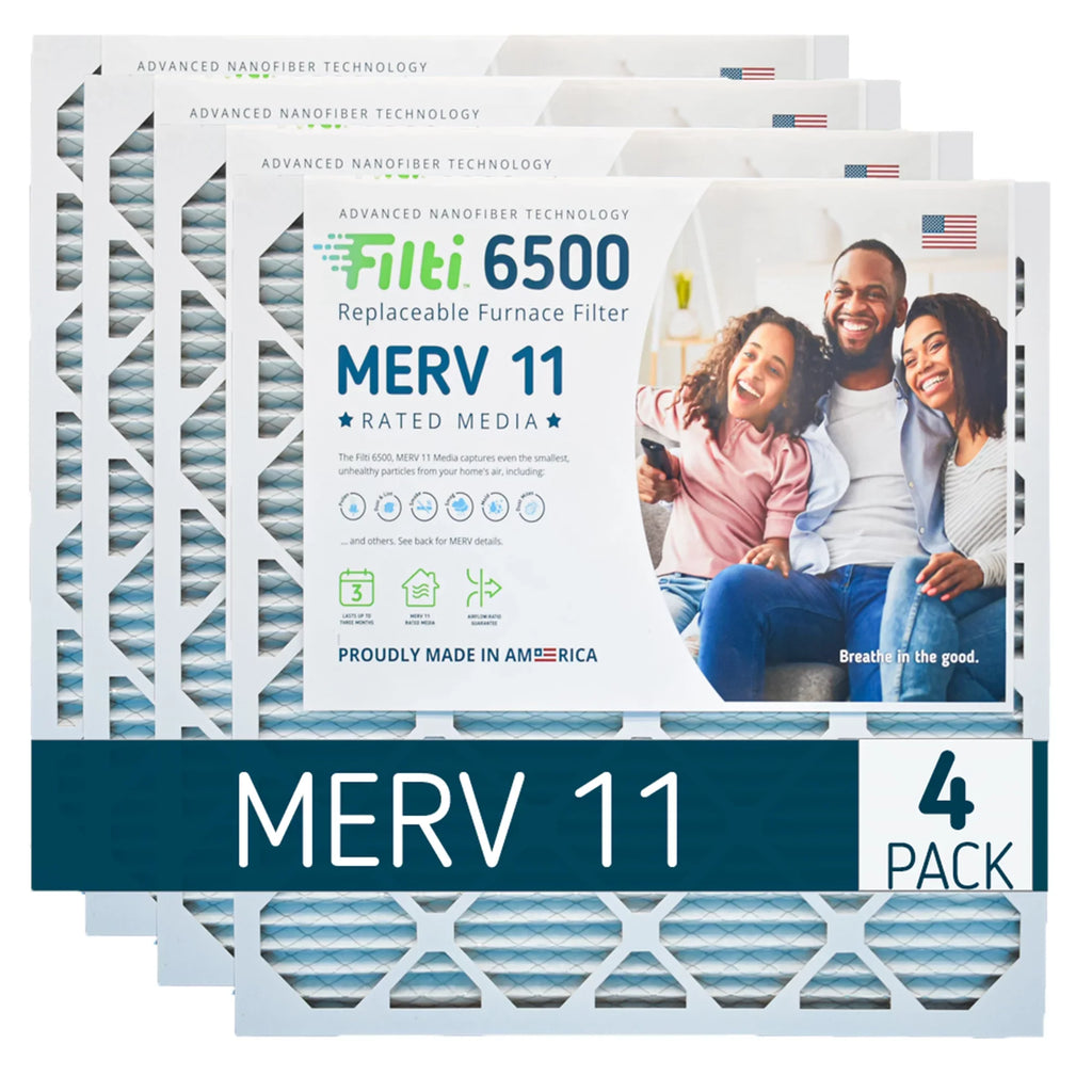 (4 11 Home 16x20x1 Pack) 6500 MERV Air Filti Filter Pleated Furnace HVAC