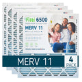 (4 11 Home 16x20x1 Pack) 6500 MERV Air Filti Filter Pleated Furnace HVAC