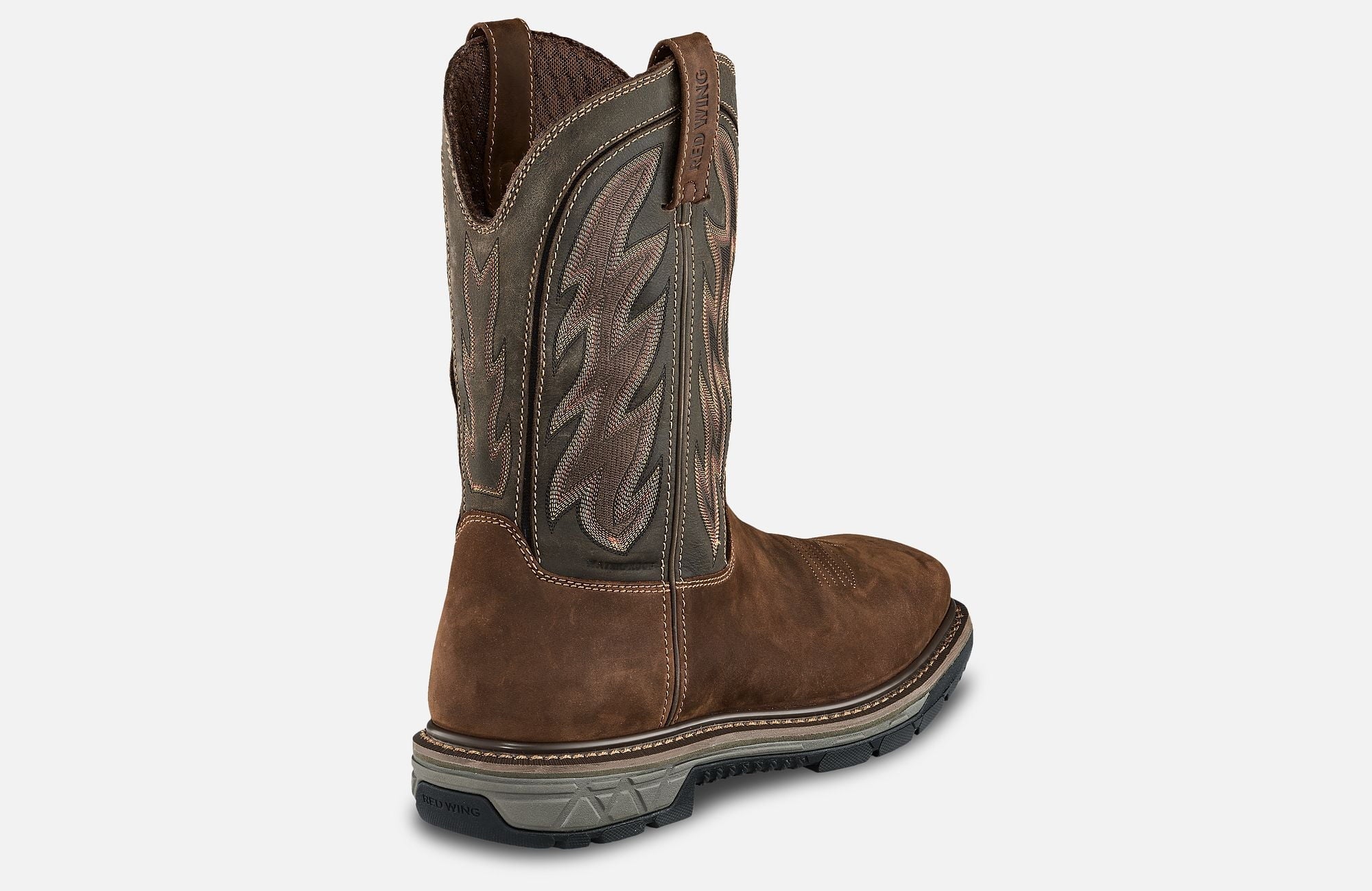 Boot Safety RioFlex Men's Toe Work Pull-on Style Red 11-inch - Waterproof, 2204 Wing