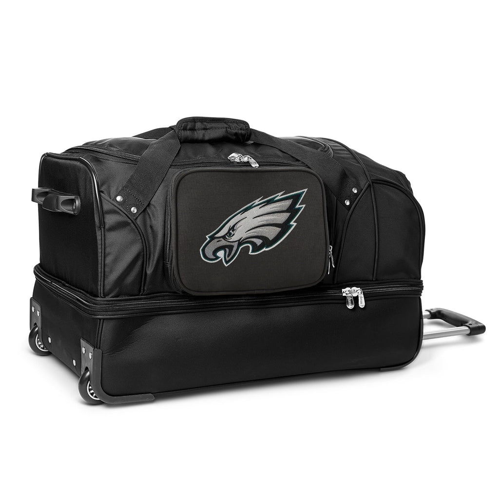 Drop Bottom 2-Wheel Eagles Black Rolling Philadelphia 27'' MOJO Duffel Bag