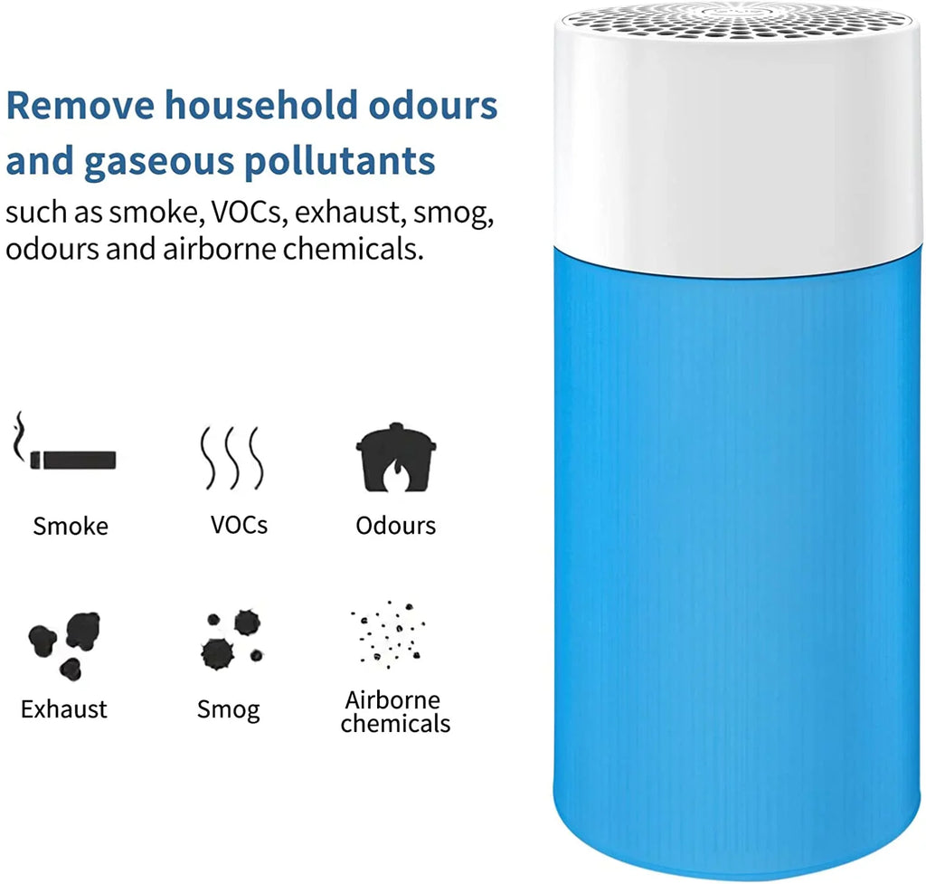 411 Blueair and Including Pre-filter Blue 2PCS Filter 411, Pure 2PCS Filter KEEPOW Air Purifier Blue Carbon Fabric Particle for Replacement