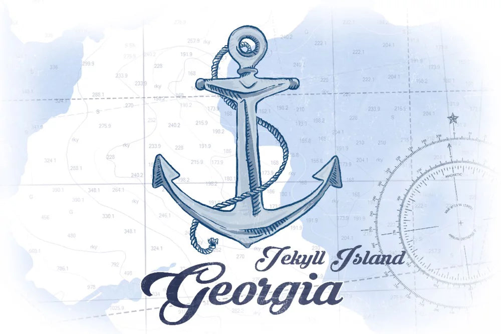 for Anchor, Island, Piece (19x27 inches, USA) and Puzzle in Icon Premium Jekyll Jigsaw Georgia, Adults Coastal Blue, Family, 500 Made