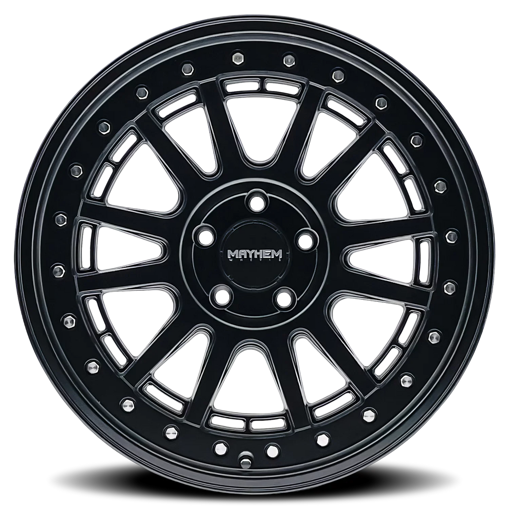 Compass 20x9 Matte Mayhem (0mm) 6x5.5 8305 Black Wheel