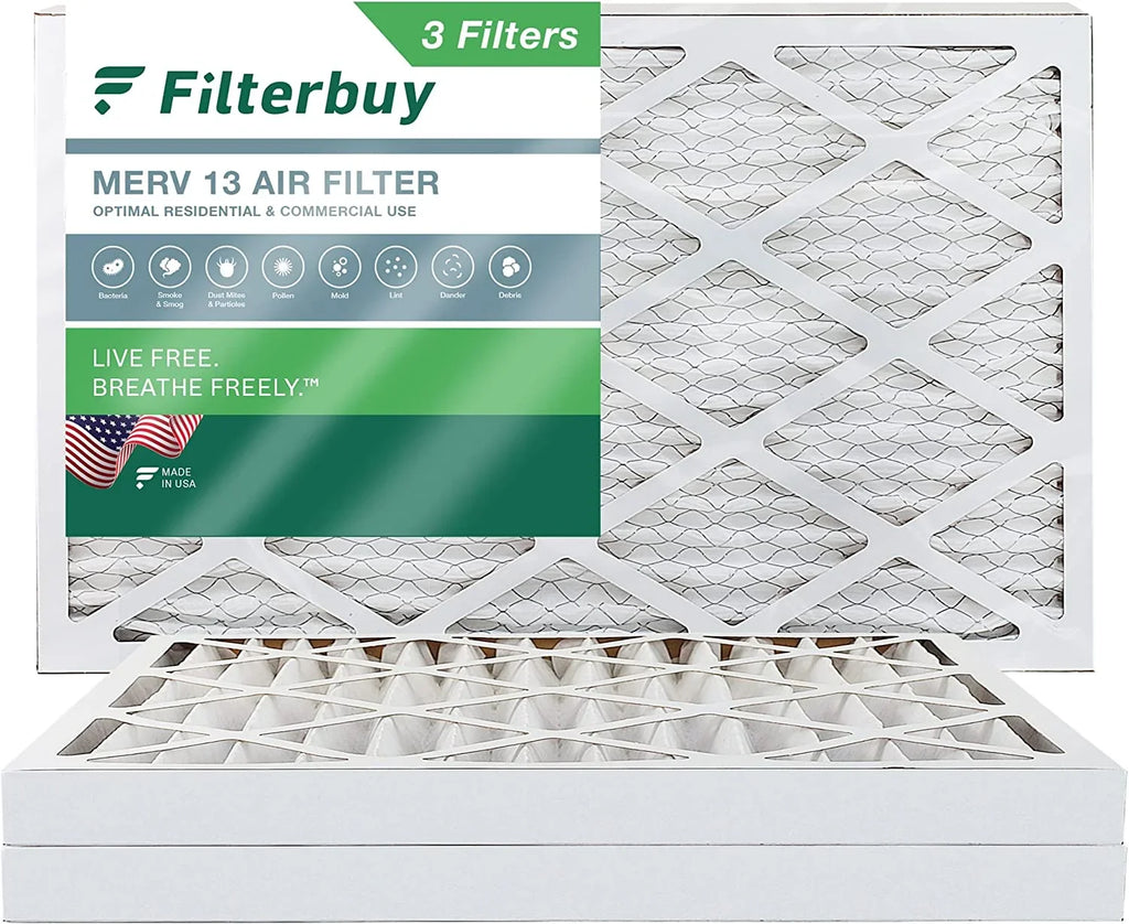 16x36x2 (3-Pack) AC Furnace HVAC MERV Air Pleated 13 Filterbuy Filters