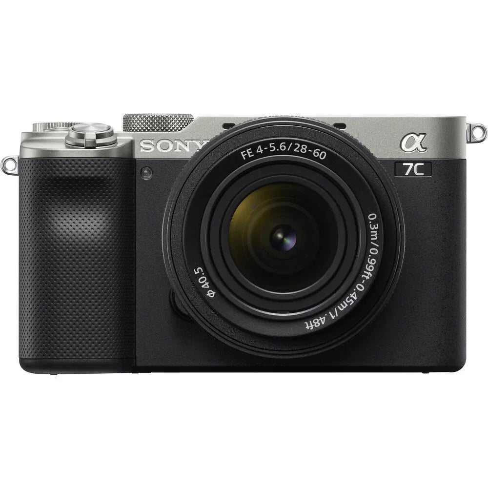Camera +3 PC Lens+24mm f/2.8 (Silver) G Sony Lens Filter +64GB with Mirrorless 28-60mm a7C