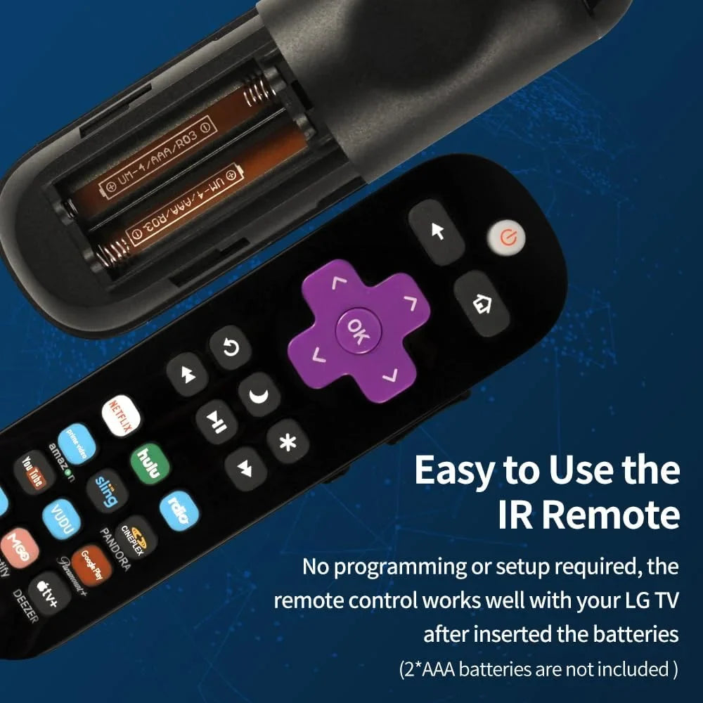 TV/Philips Applicable Roku Replace TV/Hisense TCL Universal of TV/Sharp TV/Onn Pack 2 Remote for TV/Westinghouse