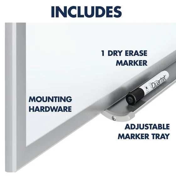 Board, Aluminum Nano-Clean x Magnetic Quartet 2'), (3' Dry-Erase x 36" Silver Classic 24" Frame