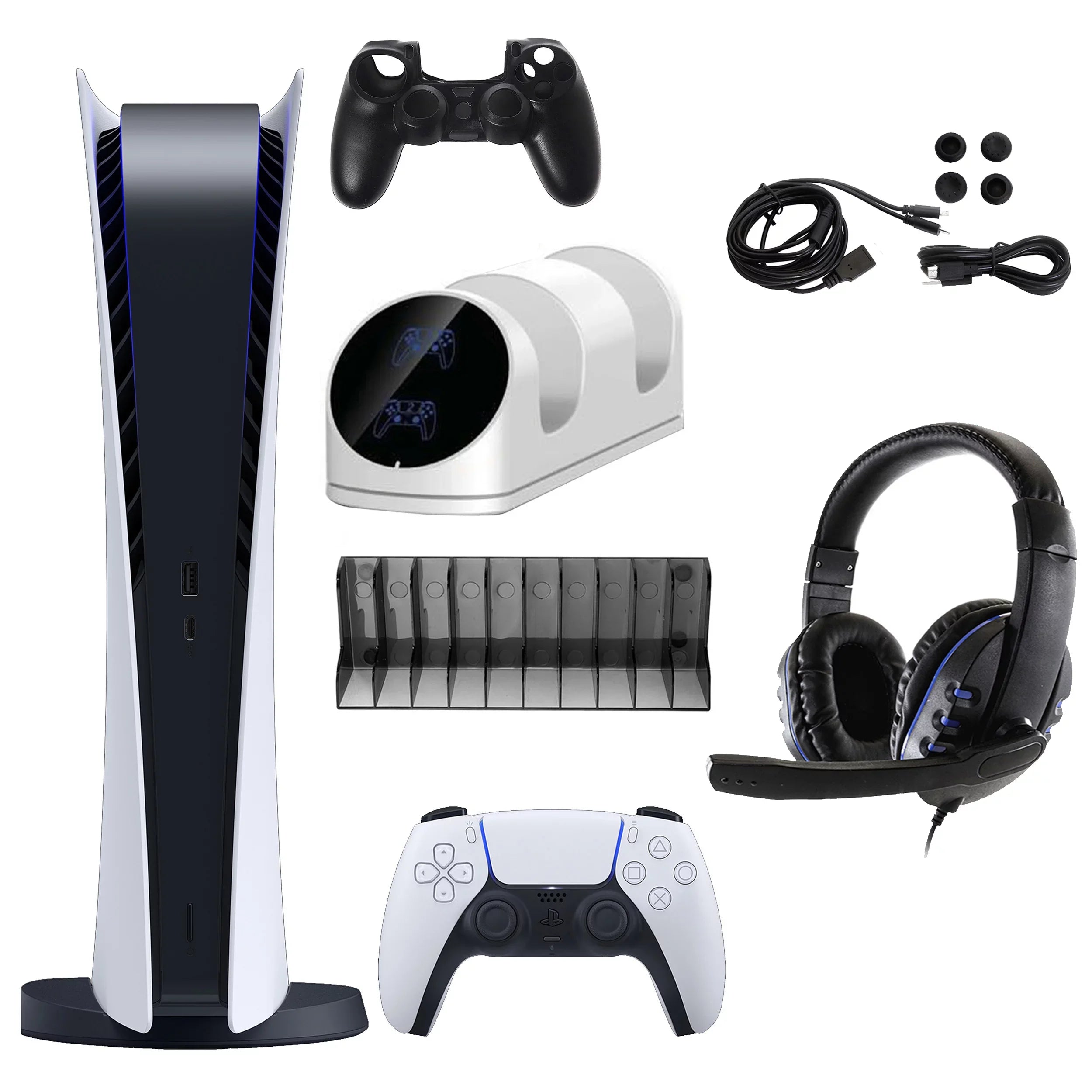 PlayStation Console) with Digital Sony Console Digital 5 Accessories (PS5 Kit