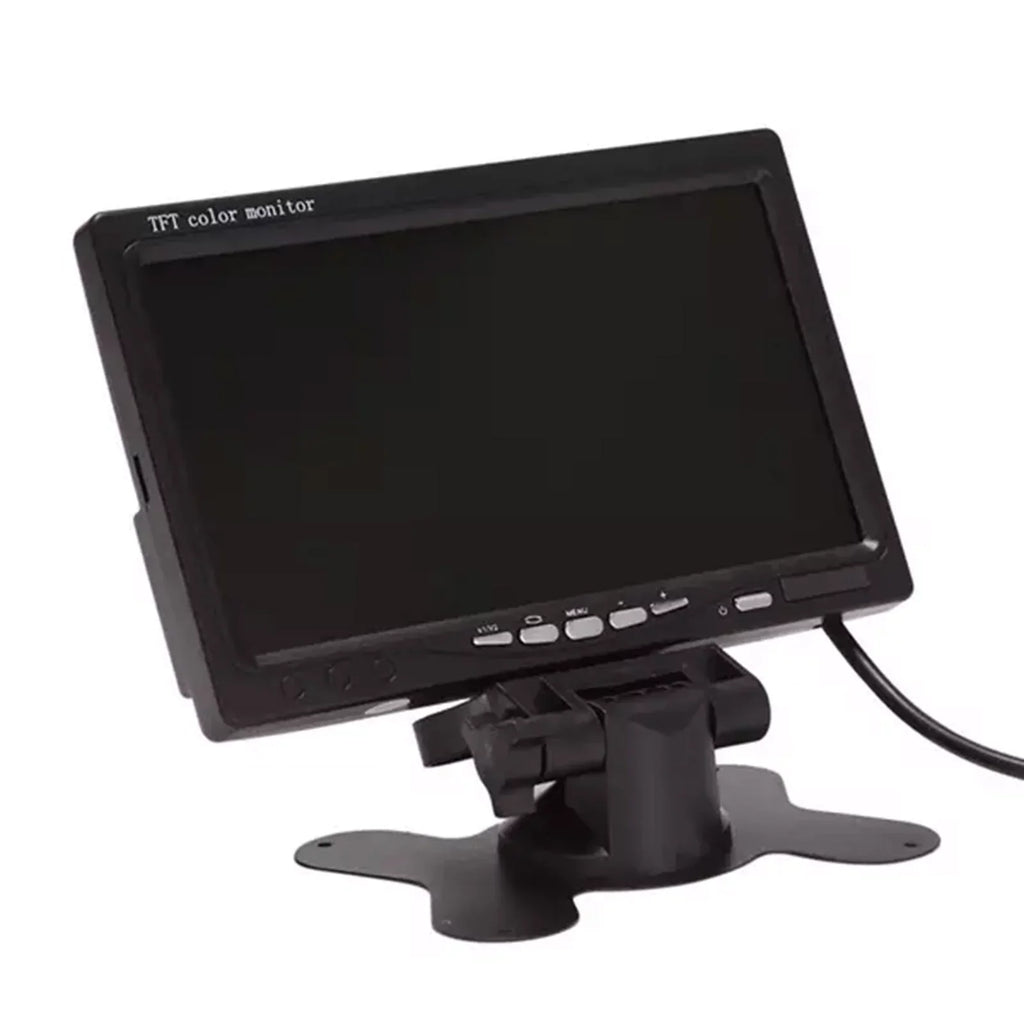 Screen View Reverse For Inch Monitor HD Display 7 Backup RV Bus TFT Trucks Car Input Built-in Monitor 1024x600 AV Rear Camera HD Trailer Display Speaker Screen