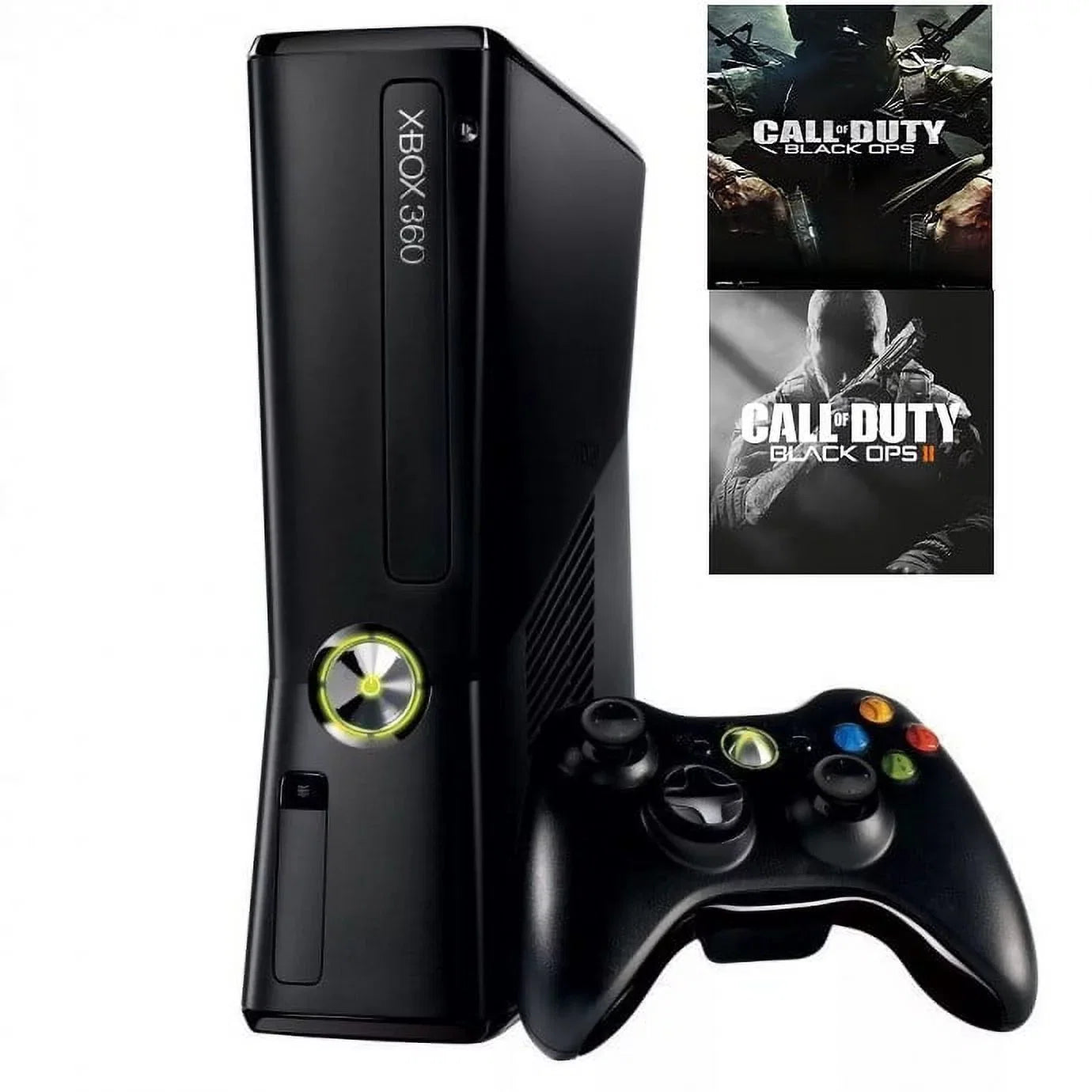 Black of 360 Console and Call 1 Duty Bundle 2 Ops Xbox 4gb Pre-Owned Microsoft