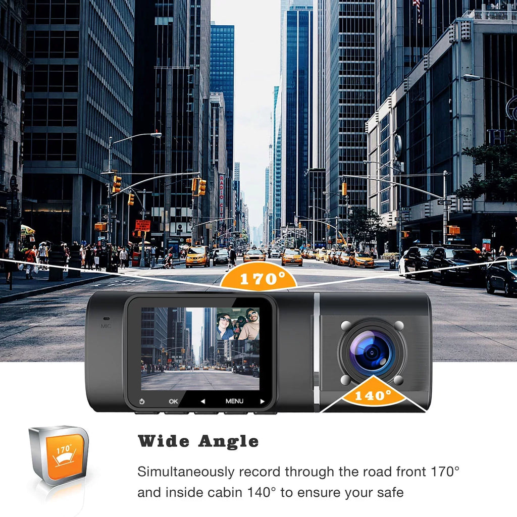 Display Night ,Parking ,IR Camera Dash Loop Inch G-Sensor, Recording, 1080P HDR 1.5 FHD LCD TOGUARD Camera Mode, Vision Cam Car Car