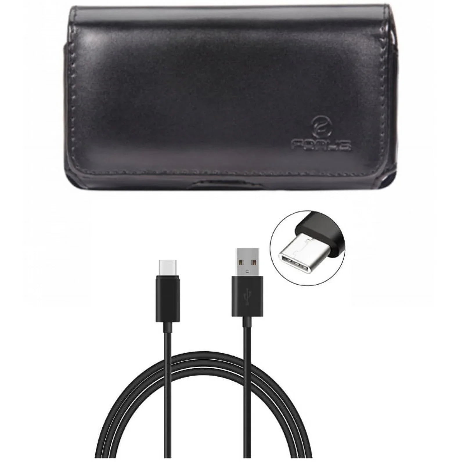 '- - Clip Liquid 10ft Leather Primo A7A - Phone, BLU for Motion Type-C Charger Pro USB 4 Google Pixel Vivo Blackberry ZenFone - Belt XL Acer Jade Case ROG ASUS Cord XI w Swivel Cable 3 Plus