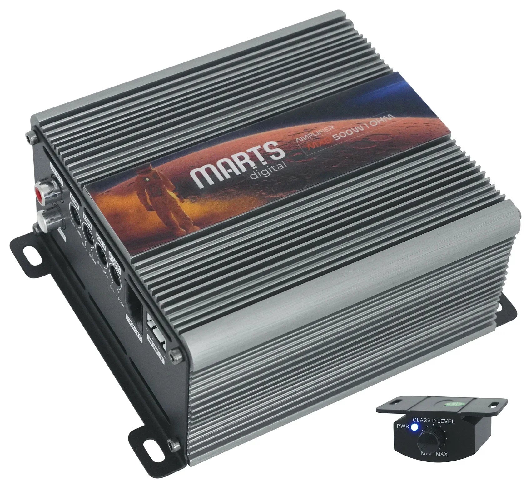 500 Kit 1 500w MXD Digital Amplifier+Bass Marts RMS Car Mono Remote+Amp OHM