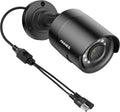 Wired Vision Indoor/Outdoor Video Not Cam, Add Black Night Adapter Clear (Power Security 1080p AHD/TVI/CVI/CVBS, 100ft Surveillance On for CCTV Camera - Analog Included) 4-in-1 Bullet Camera ANNKE E200 Use,