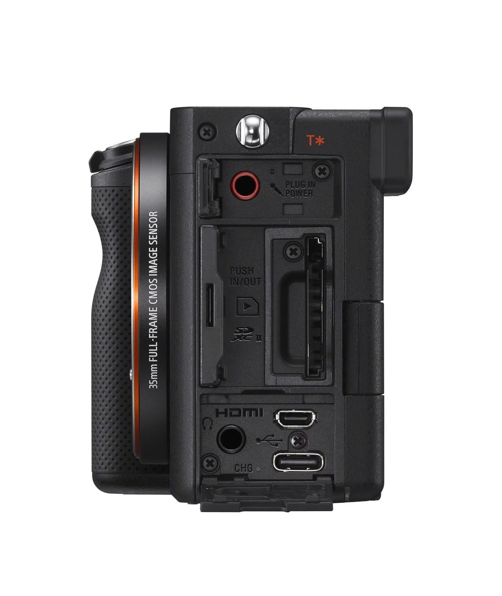 Full-Frame Camera (Black) a7C Alpha Compact Mirrorless Body Bundle Sony