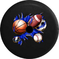 JL Basketball Camera Football Cover Ripping Hockey Wrangler Tire Thru Soccer Backup for RV Sports 2018 Jeep Spare Balls Baseball Inch 33 2019