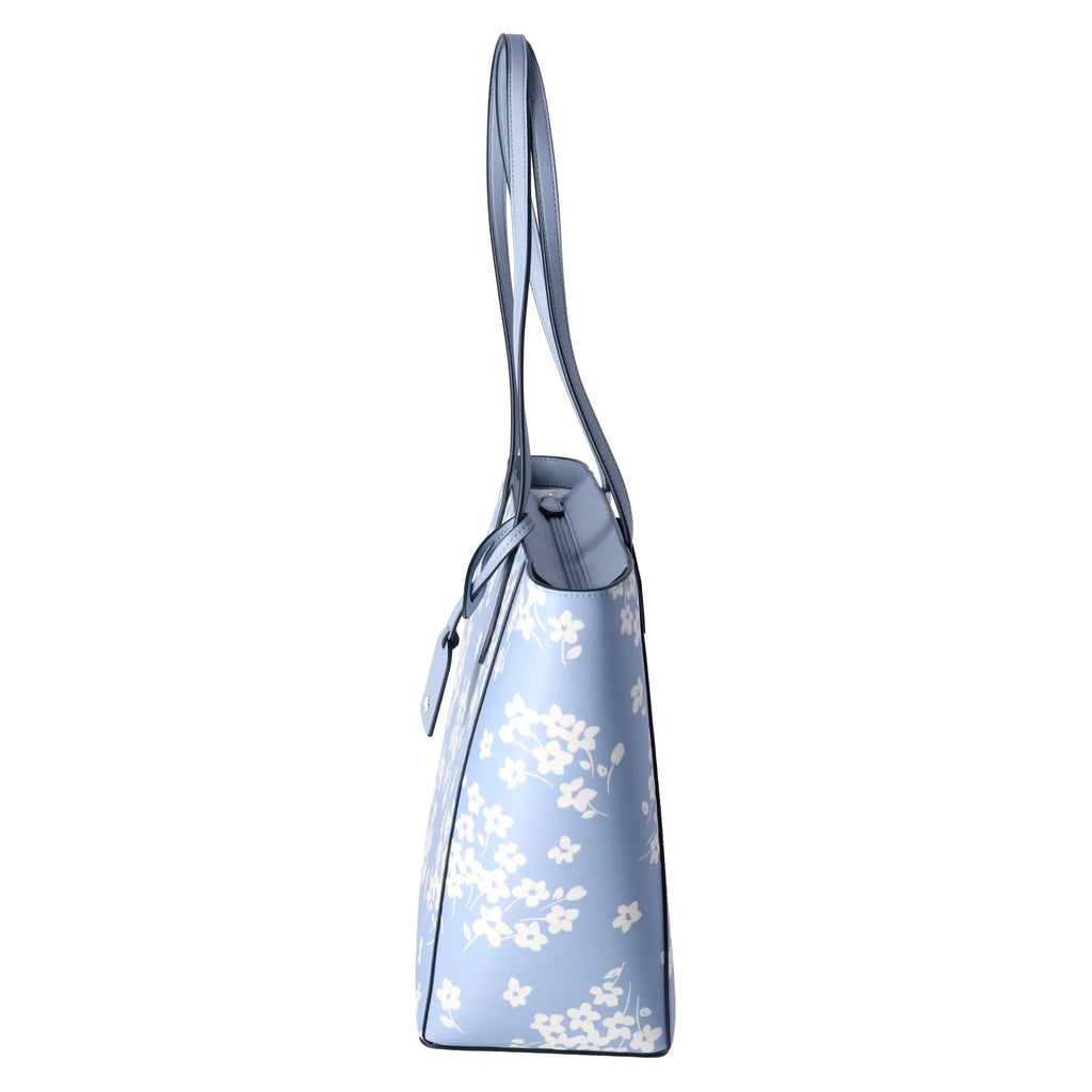 Seet Kate New Bag Flora Shoulder Tote Dana Spade Work Purse Muted York Blue