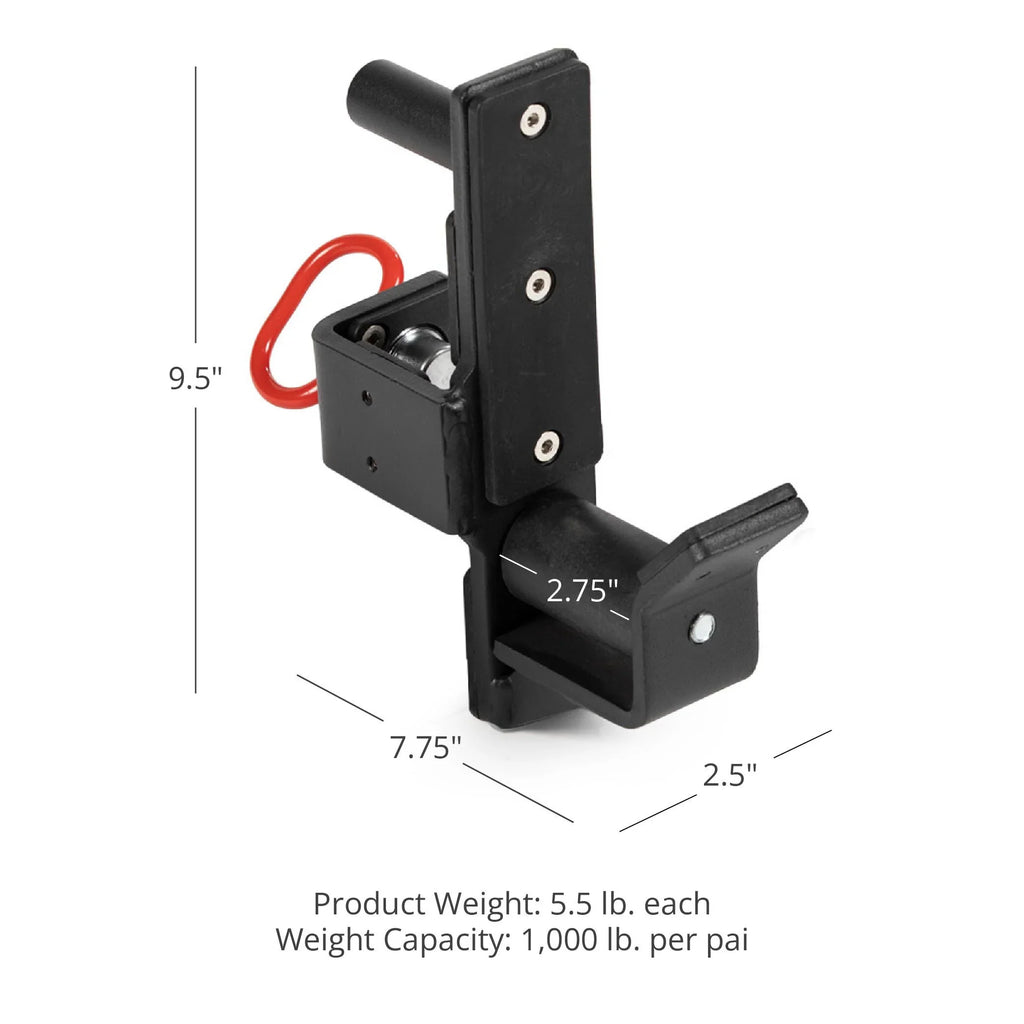 LB Rack J-Hook Series Mounted, Capacity, 2¡± Tubular Roller 2,000 x Fitness Steel 2¡± J-Hooks, Style Fits T-2 Plastic, UHMW Titan