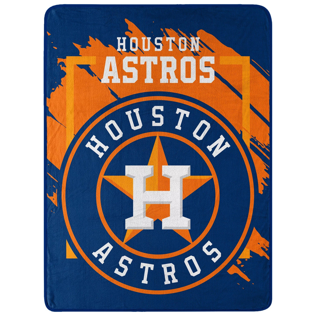 60" Houston Plush Blanket 46" Northwest Dimensional Raschel The Group Throw Micro Astros x