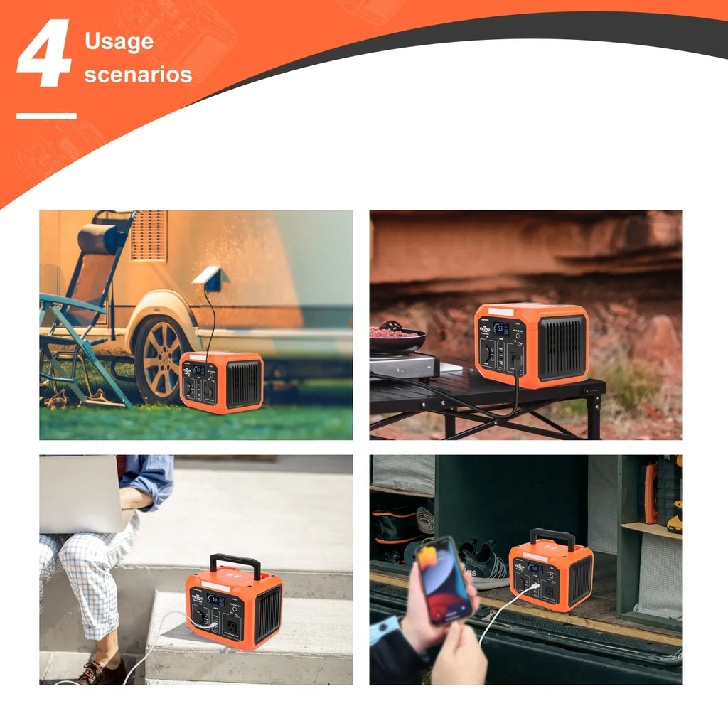 110V Travel Lithium Emergenc Station for with Outdoor (500W Surge),299.5Wh/83200mAh and Outlet Generator Battery Portable EXCITED AC and Wireless Camping,RV Charger,Solar Power WORK 350W Home Backup