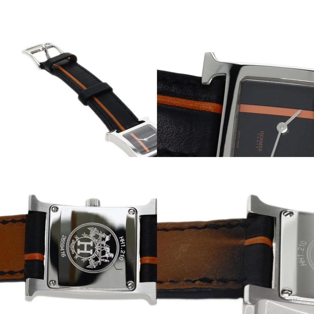 HH1.210 HERMES (Good) Pre-Owned Wristwatch Women's Stainless H Steel/Leather Hermes Watch