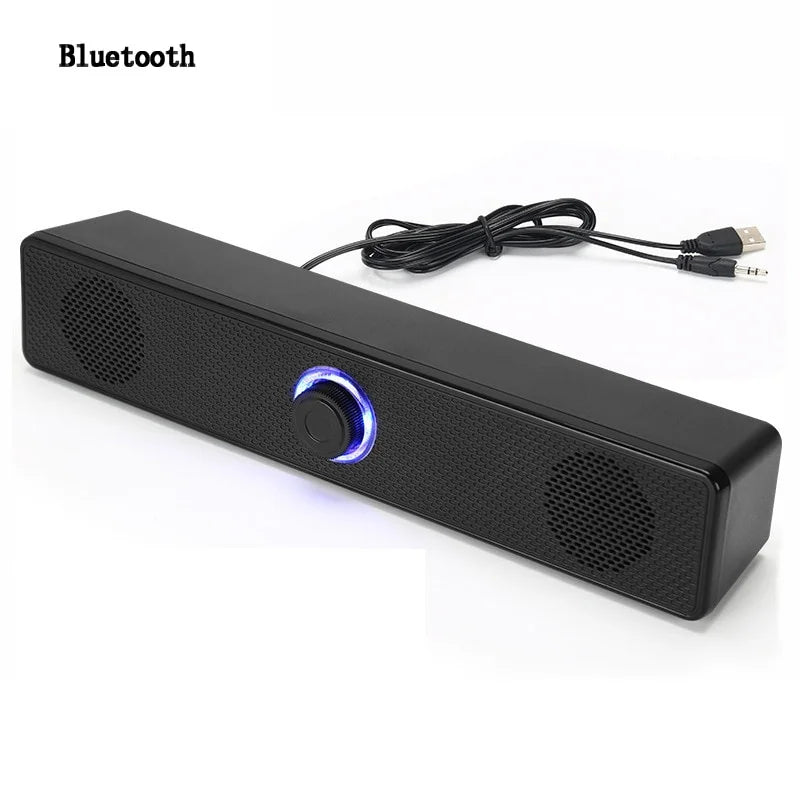 TV Speaker 4D Wired Computer Stereo Theater For Sound Surround Home Strong Subwoofer Bass System Bluetooth Soundbar