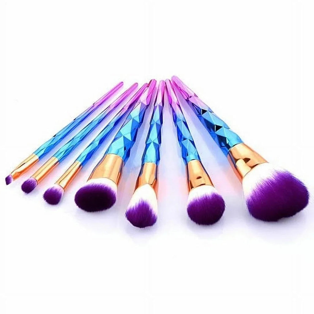 7 Brush Of Set Beauty Unicorn Cosmetic Exotic Enhancer