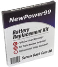 Warranty Instructions, Replacement Kit Extended Battery Cam 56 Year and Life Tools, Full Dash One with Battery Garmin Video