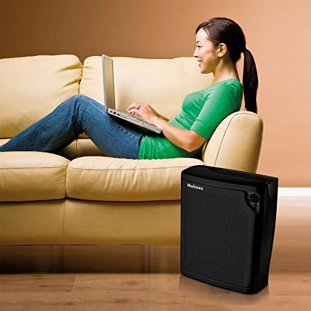 Air Purifier, HEPA Medium, kzdkc 4-Speed Black Holmes Large True Room
