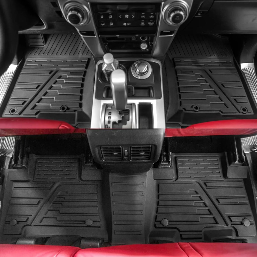 with Compatible 4Runner Toyota Cargo Trunk Mats,Fit (Trunk 2023 + Cargo Rongtaod Floor with Tray) 2013-2024 Mats Mat Liner Floor Sliding Liner Accessories 4 Mat Seats Trunk 5 Runner Mats