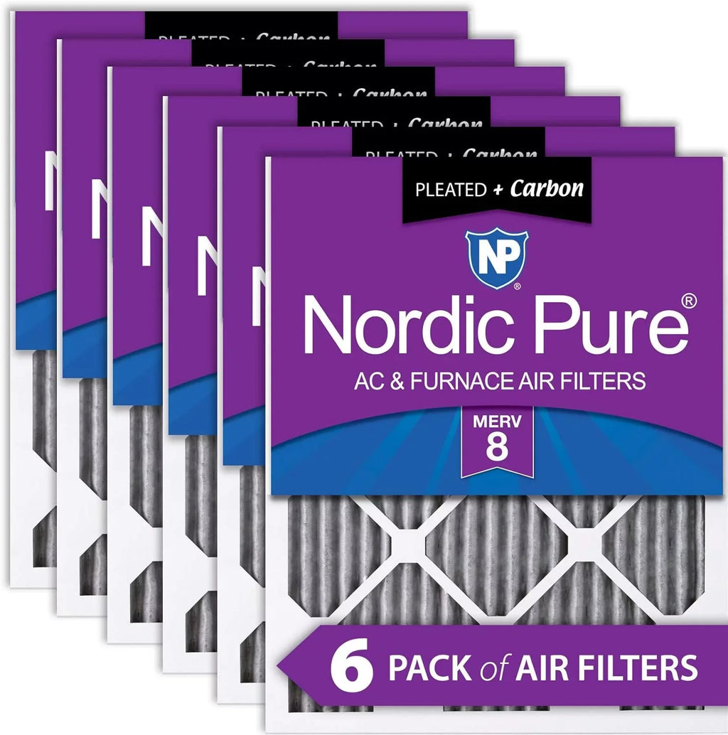 6 Carbon MERV 18X30x1 8 Furnace Filters X Pleated (17 Pack 3/4 X 3/4) 29 3/4 Air Plus