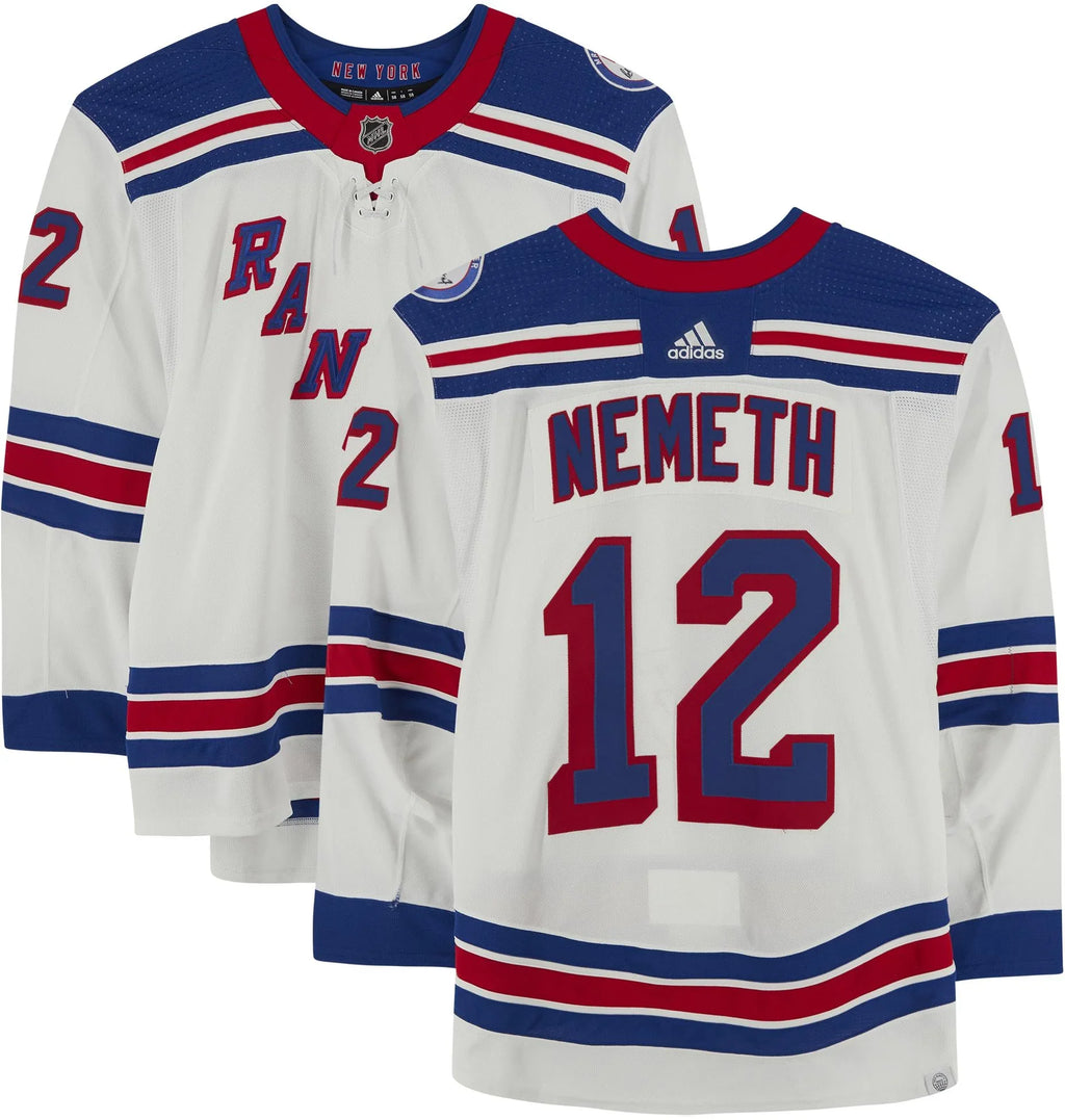 58 - 2022 First May Round vs. of Game-Used the 7, Playoffs #12 During the Stanley Round Worn 13, Penguins New 2022 York Fanatics - Size Nemeth Pittsburgh Jersey Patrik Rangers and Cup White 1 9 on