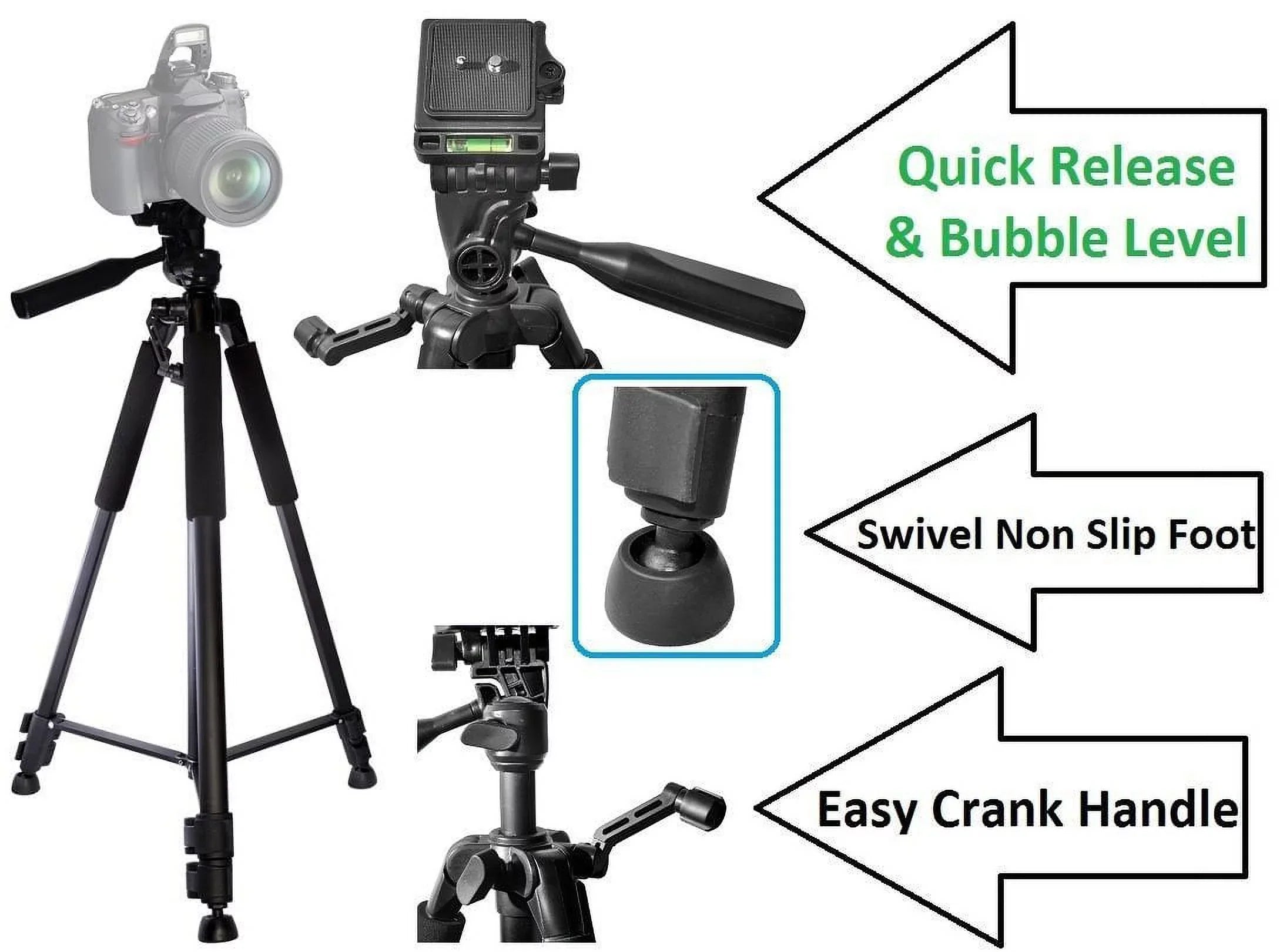 CASE E-M10 TG-5 TRIPOD Olympus lll 60" For WITH E-PL9 E-PL8 DUTY NEW PRO