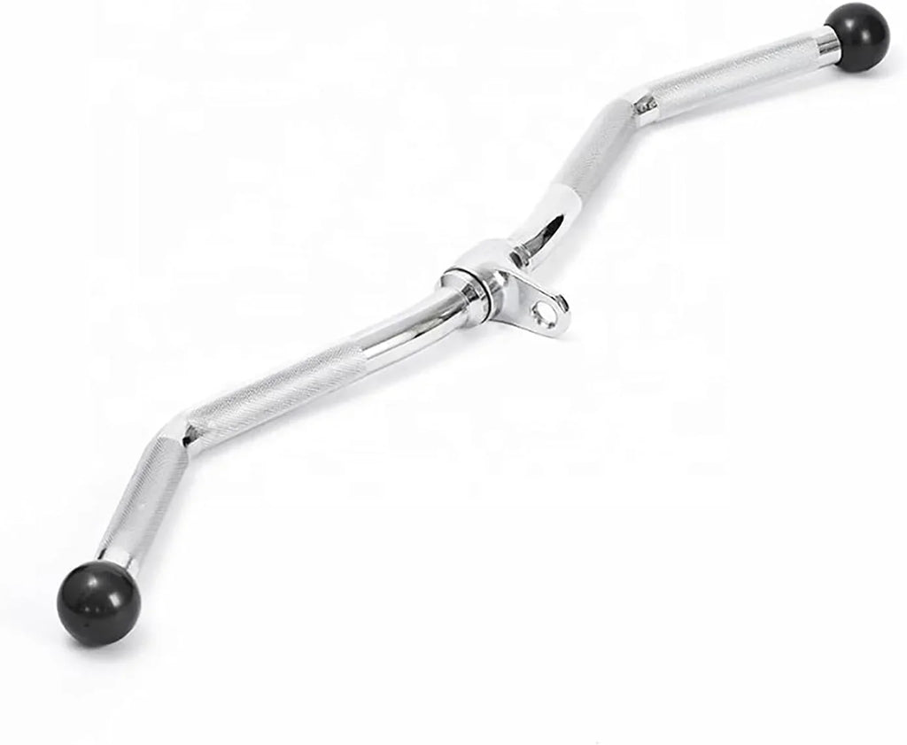 Hanger, Attachment, Accessories Machine Attachments, Down Curl with Lat Machine Pulldown Down Pull Tricep Knurled Lat Grip Cable 30" Long Bar Revolving Press Lat Cable Equipment Bar & Gym Bar