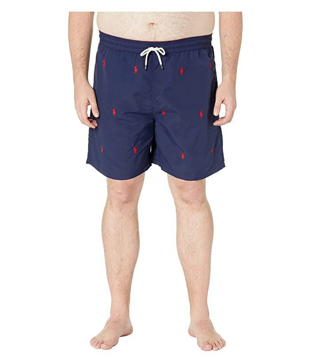 NAVY Trunks, Tall Polo Men's Traveler Tall Ralph & Swim 3XLT Big Big US Lauren