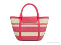 Bikini Kate Spade Medium Striped Handbag Straw Convertible Cruise Bag Tote Pink