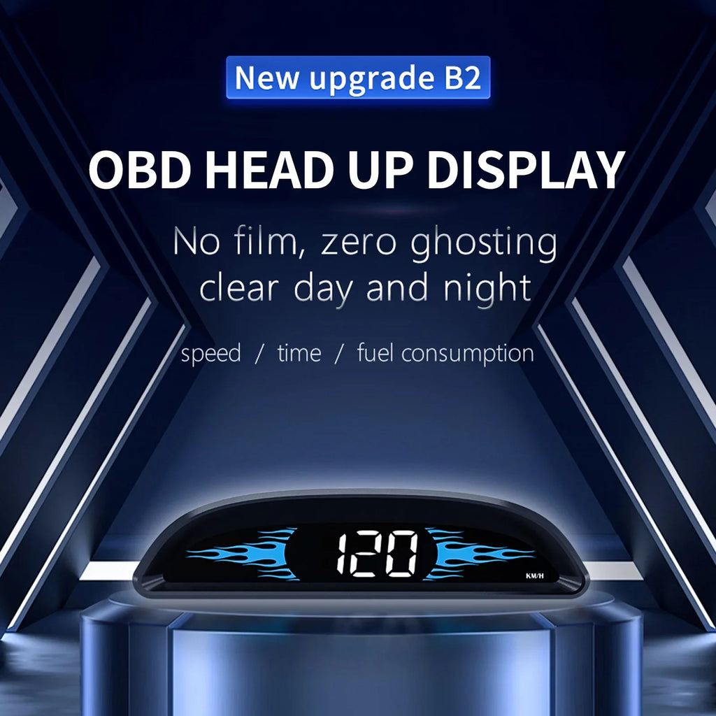 Head-up New OBD Car Speedometer Diagnostic Car Dcenta Driving Display B2 Speedometer Multi-Functions