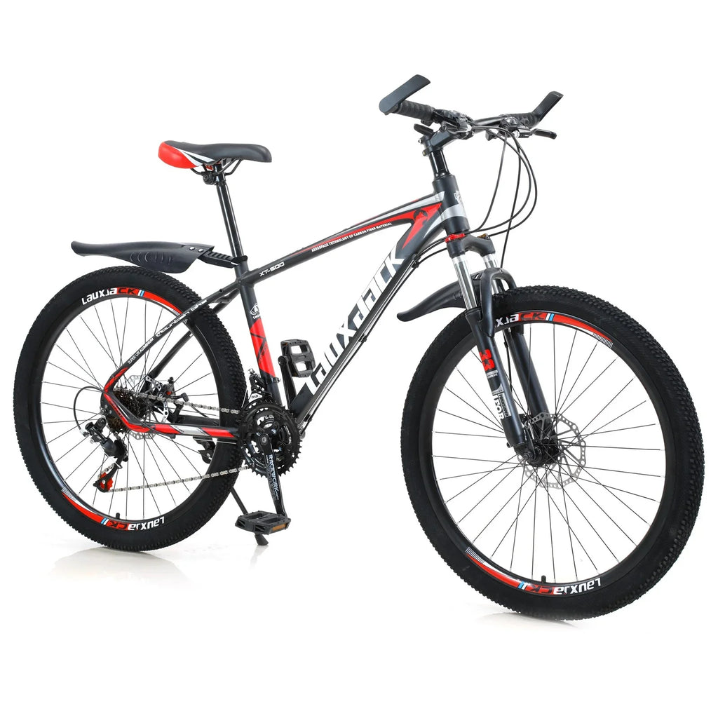 Bicycle 27.5" Lock+Air Bikes Speed Adults 21 Pump Mountain MTB+Bike Wheels